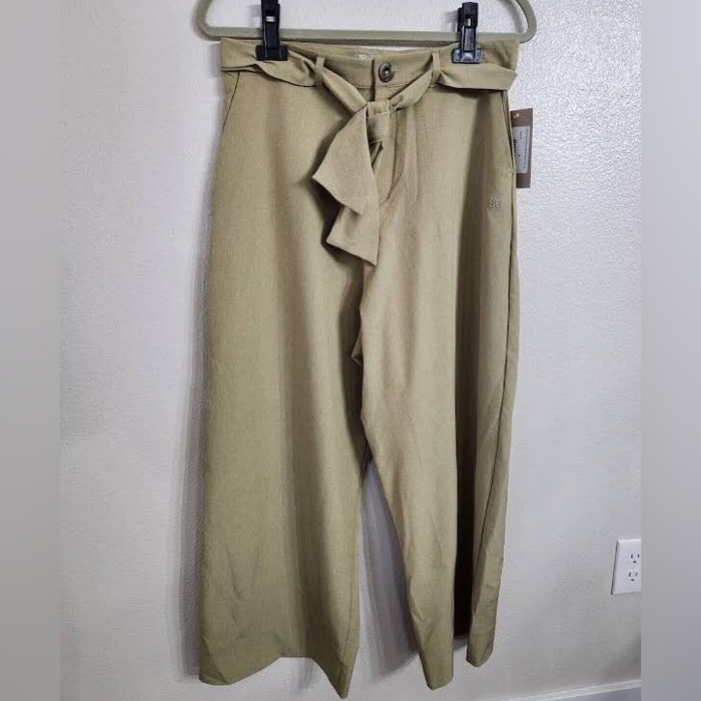 Albion Fit Heather Khaki Belted Pant